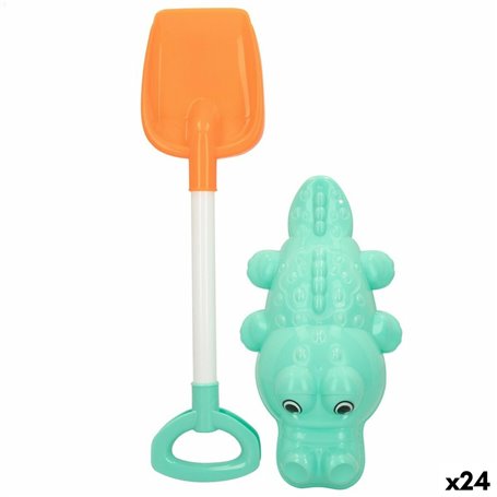 Set de jouets de plage Colorbaby 2 Pièces Crocodile Pelle polypropylèn