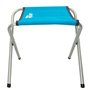 Tabouret Pliant Aktive Bleu Camping 30 x 37 x 40 cm (4 Unités)