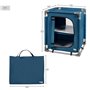 Armoire de camping Aktive Bleu Pliable 56 x 66 x 46 cm 2 Unités