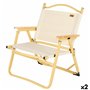 Chaise de camping pliante Aktive Sabana 47 x 62 x 42 cm (2 Unités)