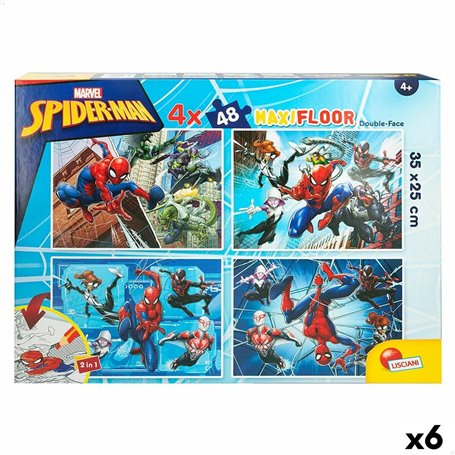 Puzzle Enfant Spider-Man Double face 4 en 1 48 Pièces 35 x 1,5 x 25 cm