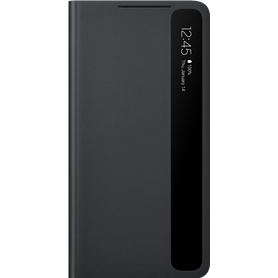 Folio Clear View Cover avec S Pen Noir pour Samsung G S21 Ultra 5G Sam