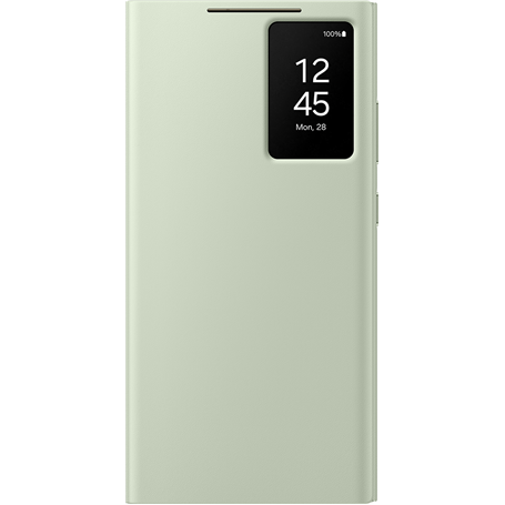 Etui Folio Clear View Cover Vert Clair pour Samsung G S24 ULTRA Samsun