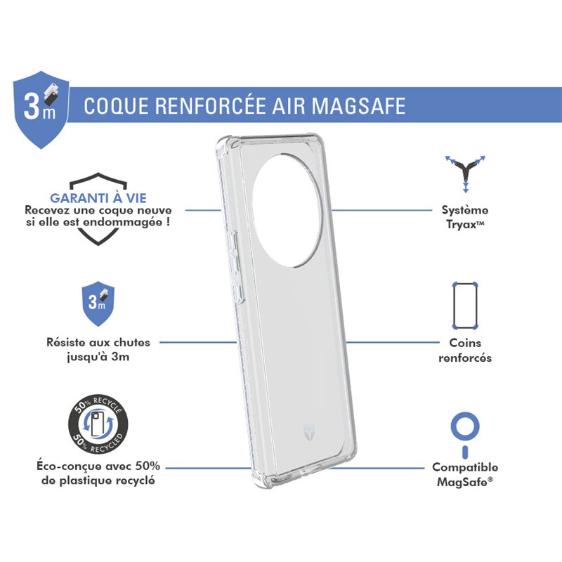 Image secondaire de Coque Renforcée Honor Magic 6 Lite AIR Garantie à vie Transparente For