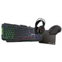 Combo Gaming 4 en 1 - Clavier rétroéclairé / Souris rétroéclairée/ Cas