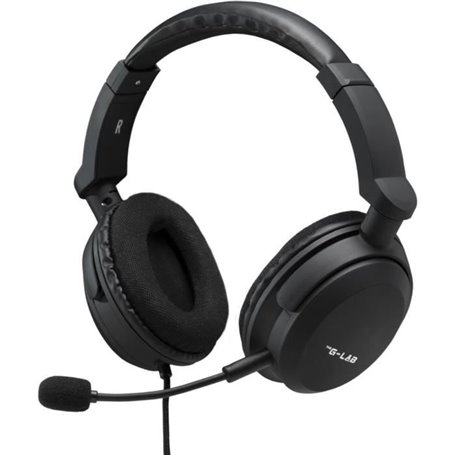Casque Gaming - THE G-LAB - KORP-CARBON - Noir - Micro Détachable - Co