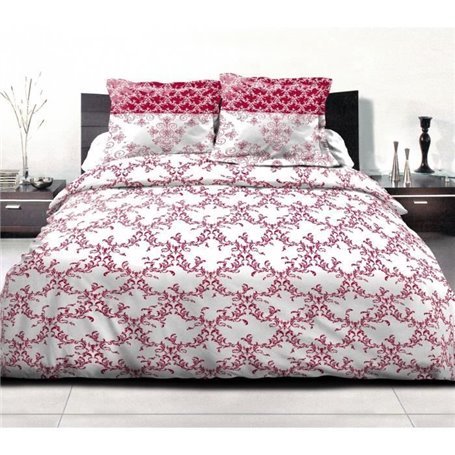 Parure de couette 220x240 cm HOME LINGE PASSION FRISE : Housse de coue