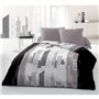 DISTRICT Parure de couette Microfibre - Gris - 220x240 cm