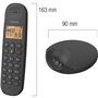 Téléphone fixe sans fil - LOGICOM - DECT ILOA 250 DUO - Noir - Sans ré