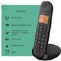 Téléphone fixe sans fil - LOGICOM - DECT ILOA 155T SOLO - Noir - Avec