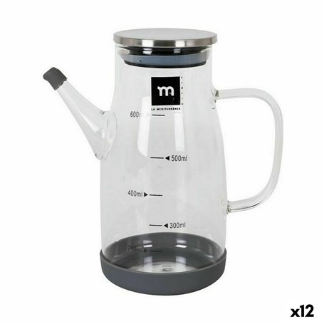 Huilier La Mediterránea Acier inoxydable Verre Borosilicaté 600 ml (12