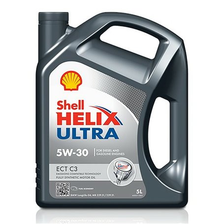 Huile de moteur pour voiture Shell Helix Ultra A10 ECT C3 5W30 C3 5 L