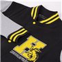 Sweat sans capuche unisex Harry Potter Hufflepuff Gris Noir