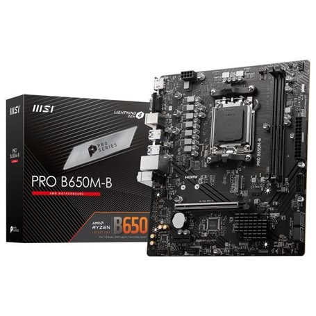 MSI PRO B650M-B - Carte mère Micro ATX Socket AM5 AMD B650 - 2x DDR5 -