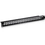 24-PORT 1U PATCH PANEL BLANK KEYSTONE 0,000000 Noir