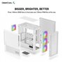 Boitier PC sans alimentation - DEEPCOOL CH560 DIGITAL (Blanc) - Moyen 