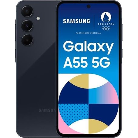SAMSUNG Galaxy A55 5G Smartphone 128Go Bleu nuit