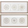 Cadre DKD Home Decor 61 x 3,8 x 26 cm 63,5 x 4 x 28,6 cm Cercles Scand