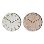 Horloge Murale Home ESPRIT Blanc Doré Argenté PVC 30 x 4 x 30 cm (2 Un