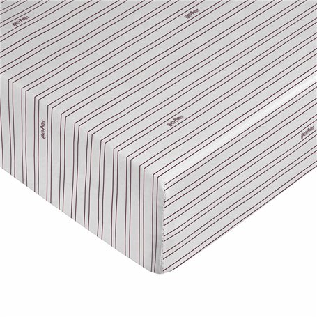 Drap housse Harry Potter Blanc Bordeaux 90 x 200 cm