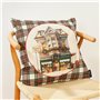 Housse de coussin Muaré Christmas City 50 x 50 cm