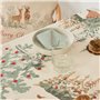 Nappe enduite antitache Muaré Christmas Deer 140 x 140 cm