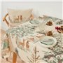 Nappe enduite antitache Muaré Christmas Deer 140 x 140 cm