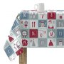 Nappe enduite antitache Mauré Merry Christmas 200 x 140 cm