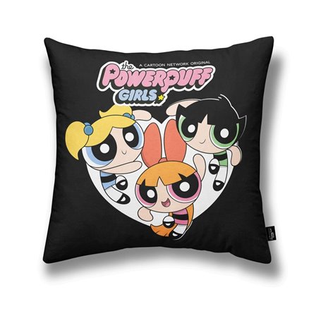 Housse de coussin Powerpuff Girls Noir 45 x 45 cm