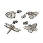 Pince pour nappe Versa Métal Alliage de Zinc 7 x 6,8 cm Insectes 4 Piè