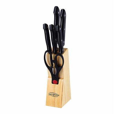 Ensemble de couteaux de cuisine et support San Ignacio Dresde SG-4161 