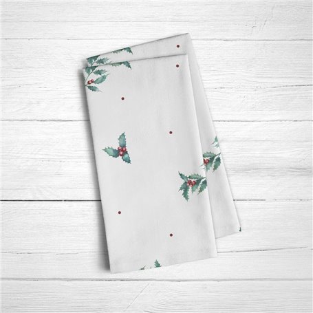 Serviette en papier Muaré White Christmas 45 x 45 cm Blanc 2 Unités