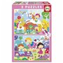 Set de 2 Puzzles Educa Fantasy world 48 Pièces