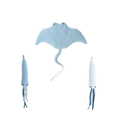 Jouet Peluche Crochetts OCÉANO Bleu 59 x 11 x 65 cm 8 x 5 x 59 cm 3 Pi