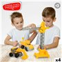 Véhicules de Chantier Colorbaby 31 x 41 x 9,5 cm (4 Unités) 3 Pièces
