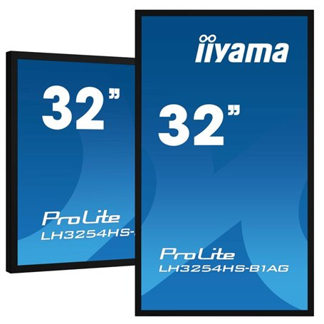 iiyama LH3254HS-B1AG affichage de messages Panneau plat de signalisation numérique 80 cm (31.5") LCD Wifi 500 cd/m² Full HD Noir