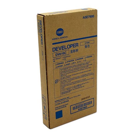 Konica-Minolta Développeur DV-616 DV616 Cyan (A5E7900)