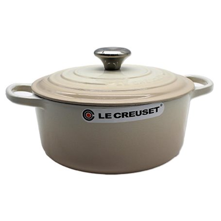 Le rôti rond Le Creuset Signature 24 cm en meringue (21177247164430)