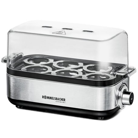 Rommelsbacher Egg Stove en acier inoxydable 1-6 16 oeufs argentés ER 600 (ER 600)