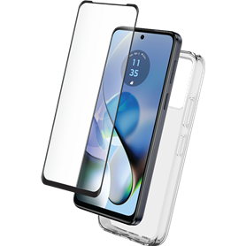 Pack G54 5G Accessoires Coque Transparente + Verre trempé + SmartFrame Bigben