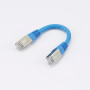 C ble RJ45 Male/Male droit CAT6A F/UTP - Longueur 0.15M - Bleu - en sachet