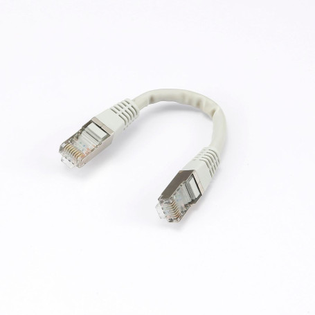 C ble RJ45 Male/Male droit CAT6A F/UTP - Longueur 0.15M - Gris - en sachet