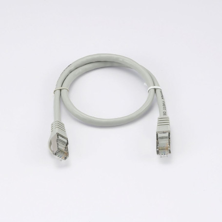 C ble RJ45 Male/Male droit CAT7 S/FTP - Longueur 0.50M - Gris - en sachet