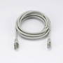 C ble RJ45 Male/Male droit CAT7 S/FTP - Longueur 3M - Gris - en sachet