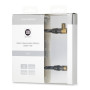 C ble coaxial M le/Femelle coud  90  2 m 85dB Fiches or - double blindage
