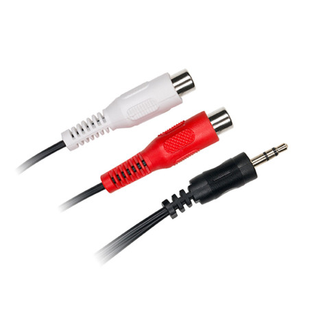 C ble Jack m le/2 RCA femelle 20 cm