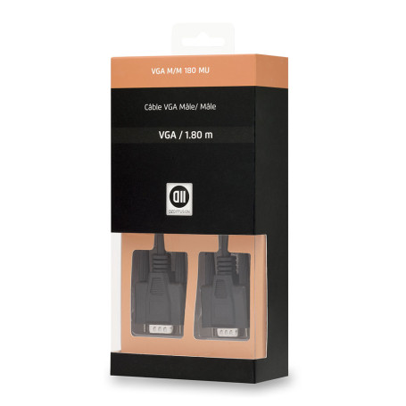 C ble VGA m le/m le 1.80 m noir
