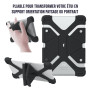 Protection Universelle en silico pour tablettes 8.9/12 Noir Systme en silicone