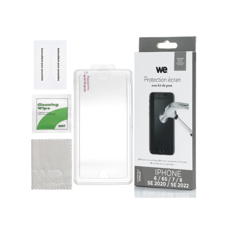 Verre protecteur avec Kit de pose iPhone 6 / 6S / 7 / 8 / SE 2020 / SE 2022: Ave