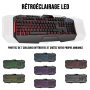 Clavier Gamer Gamium V2 Rtro-clairage / 4 touches macro 19 touches anti-ghosti